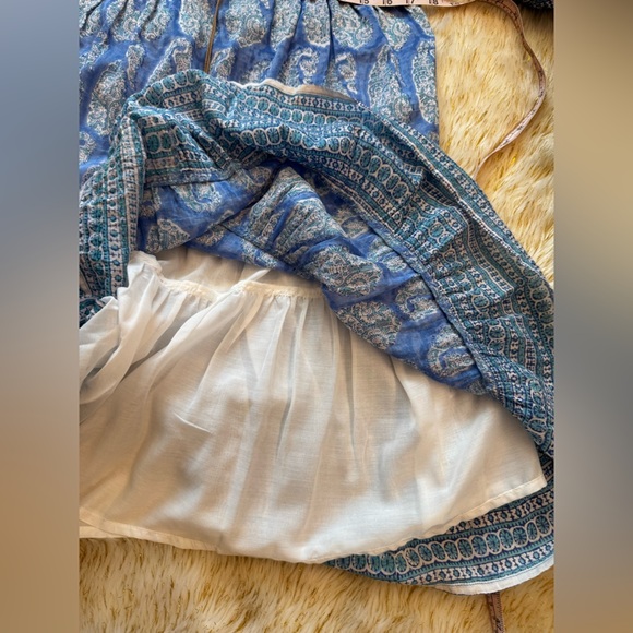 Bell Holly Dress in Blue Turq Paisley XS - Picture 9 of 10